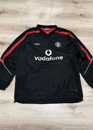 Винтажная мастерка umbro manchester united 2002 год