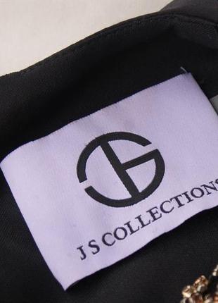 Брендова чорна вечірня коктельна сукня максі від js collection  люкс якість 🖤7 фото