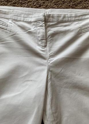 Брюки жіночі білі вкорочені класні штани чіноси new look розмір 16 xl/xxl2 фото