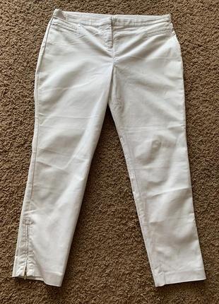 Брюки женские белые укороченные классные брюки чинос new look размер 16 xl/xxl