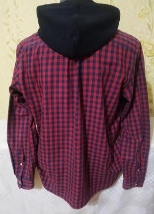 Рубашка мужская с капюшоном от h&amp;m2 фото