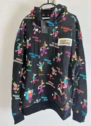 Худи guess x disney limited addiction hoddie unisex2 фото