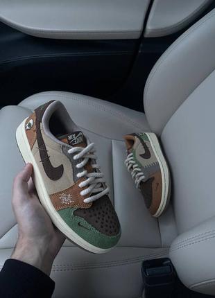 Женские кроссовки jordan retro 1 low og zion люкс качество