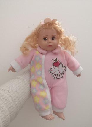 Лялечка 37 см кукла м'якотіла  ляля лялька лялюся пупс пупсик пупсяш