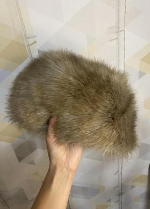 Шапка обмен под мех можно тренд old money под винтаж бежевая