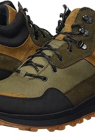 Шкіряні черевики clarks atl trek hi gtx dark olive2 фото