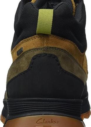 Шкіряні черевики clarks atl trek hi gtx dark olive6 фото