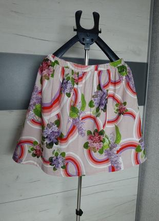 Юбка розовая guess размер s-m юбка