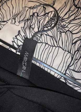 Брендовая черная юбка натуральная юбка на подкладке marccain l3 фото