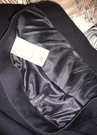 Брендовая черная юбка натуральная юбка на подкладке marccain l5 фото