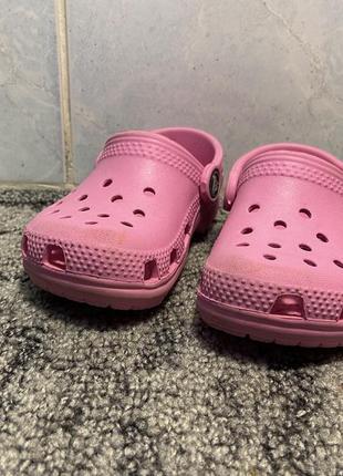 Детские тапочки crocs 21р