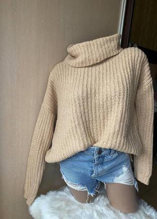 Красивый вязаный свитер2 фото