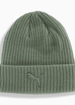 Зимова шапка puma ribbed cuff beanie olive нова оригінал з сша