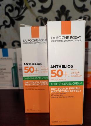 Матувальний крем-гель для засмаги з spf 50+ la roche-posay anthelios крем-гель для загара spf 50+ anthelios