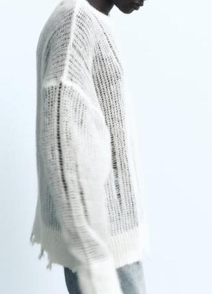Свитер с шерстью и альпакой пуловер zara7 фото