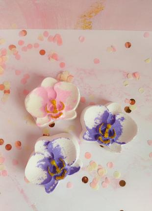 Очень нежная, красивая форма бомбочки для ванны орхидея🌺