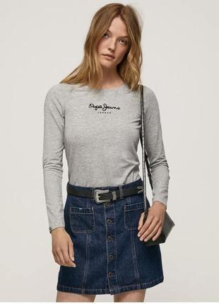 Базовый лонгслив pepe jeans 🥥6 фото