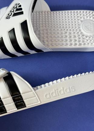 Чоловічі тапки шльопанці на липучці adidas adissage 51, 52 розмір4 фото