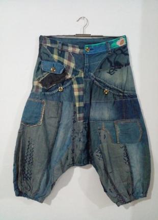 Незвичайні укорочені джинси афганки бриджі