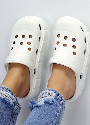Невероятно удобные белые кроксы crocs - выбери себе оттенок по душе 😻