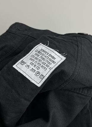 German army cargo pants вінтаж оригінал нові чорні карго унікальні міцні витривалі військові стильні широкі брюки штани8 фото