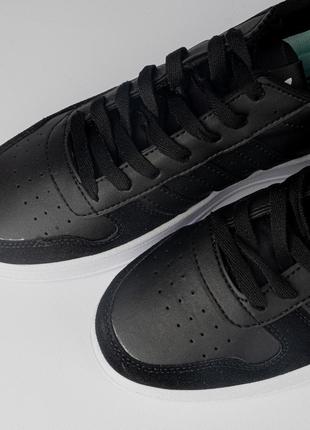 Кеды (кроссовки) мужские adidas черные гладкие. легкие, из эко-кожи, на высокой подошве3 фото