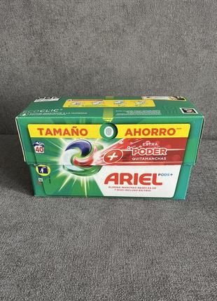 Капсули для прання ariel pods 4 в 1 extra powder 40 шт 40 прання