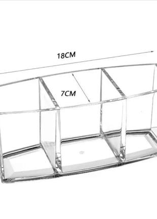 Органайзер акриловый для кистей канцелярии ватных полочек2 фото