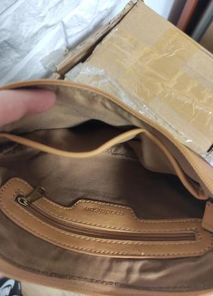 Madison стильная маленькая коричневая сумочка хобо женская на руку короткая ручка мини в стиле coach10 фото
