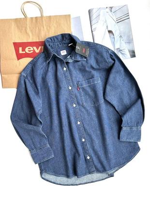 Сорочка джинсова жіноча levi’s  the ex-boyfriend shirt  оригінал3 фото