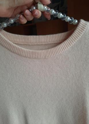 Кашемировый свитер нюдовый цвет cashmere scotland 100% кашемир шотландия4 фото