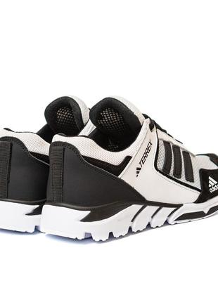 Мужские летние кроссовки сетка adidas (адидас) terrex white, текстильные кеды лето белые, мужская обувь3 фото