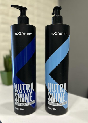 Питательный набор для волос extremo nutra shine: шампунь 500 мл + кондиционер 500 мл