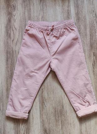Вельветові штани рожеві нм1 фото