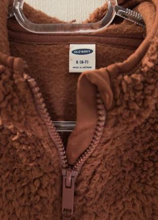 Утепленная кофта плюш old navy 6-7 лет 122 см2 фото