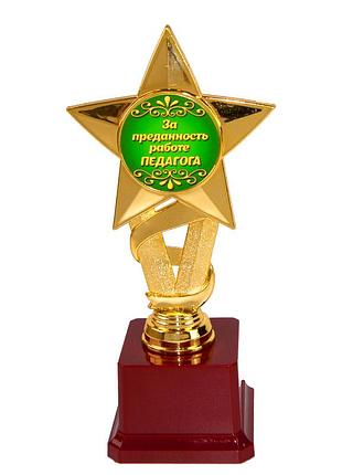 Статуетка 570905 за преданность работе педагога золота зірка