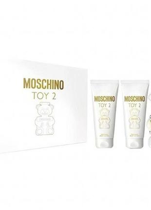 Moschino toy 2 набір (50 мл — парфумована вода (edp), + 50 мл лосьйон для тіла + 50 мл гель для душу)