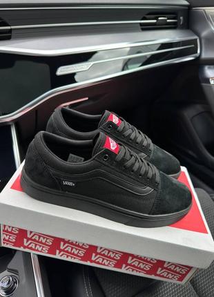 Чоловічі чорні кеди на весну в стилі vans old skool 🆕 ванс олд скул