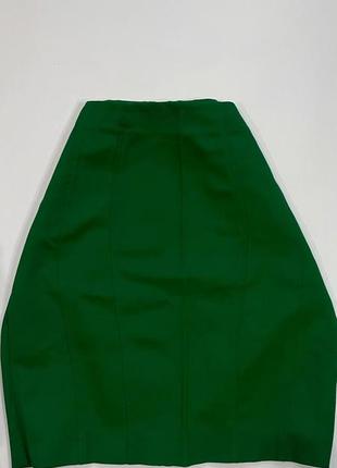 Изумрудная зеленая юбка h&amp;m1 фото