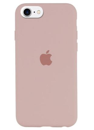 Силиконовый чехол на iphone 7 / 8 / se 2020 (пудровый)1 фото