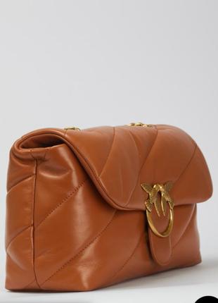 Стьобана сумка pinko classic love bag puff з логотипом2 фото