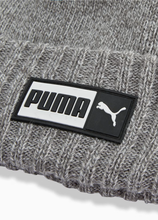 Сіра зимова шапка puma gallagher cuffed beanie нова оригінал з сша2 фото