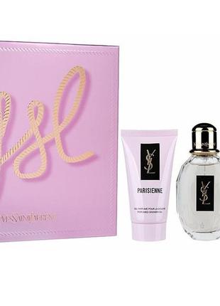 Yves saint laurent parisienne набор (50 мл - парфюм (edp), + 50 мл лосьон для тела, + 50 гель для душа)