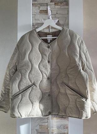 Стеганая, стеганная женская деми куртка, парка, пуховик h&m