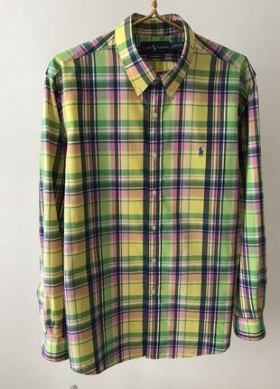 Шикарная рубашка polo ralph lauren, размер xl