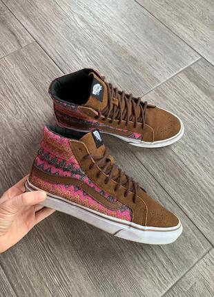 Женские кеды vans sk8-hi slim ca zig zag оригинал1 фото