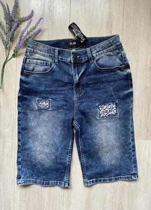 Urban джинсовые шорты слим 13-14 лет1 фото