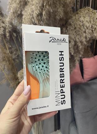 Janeke mini superbrush расческа для волос мятный