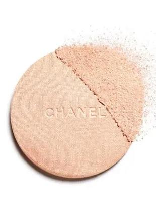 Пудра-хайлайтер для лица chanel poudre lumiere highlighting powder 20 - warm gold