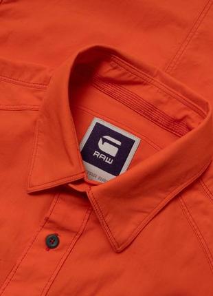 G-star raw orange shirt  чоловіча сорочка